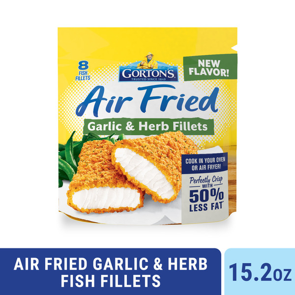 Gorton's Air Fried Garlic Herb Fish Fillets 15.2 Oz
