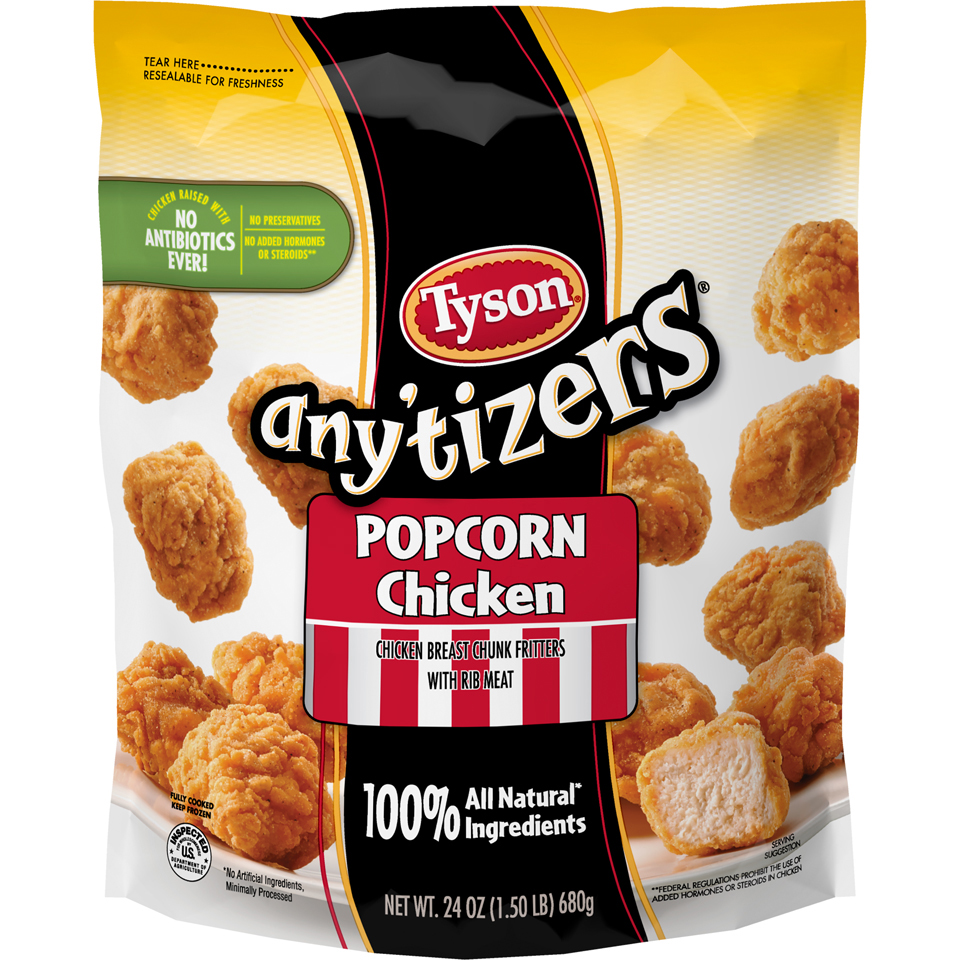 AnytizersPopcornChickenBreastChunkFritters24Oz AnytizersPopcornChickenBreastChunkFritters24Oz