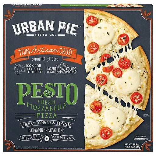 Artisan Crust Thin Pesto Mozzarella Pizza 16.9 Oz Artisan Crust Thin Pesto Mozzarella Pizza 16.9 Oz