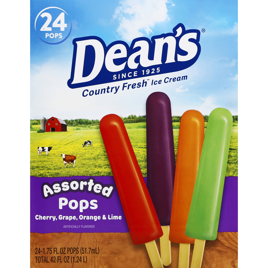 AssortedPopsCherryGrapeOrangeLime24Each42FLOz