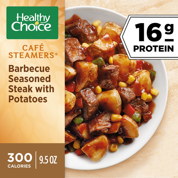 Café Steamers BBQ Seasoned Steak with Potatoes 9.5 Oz