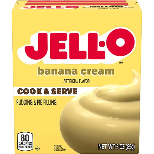 Banana Cream Cook & Serve Pudding Pie Filling 3 Oz