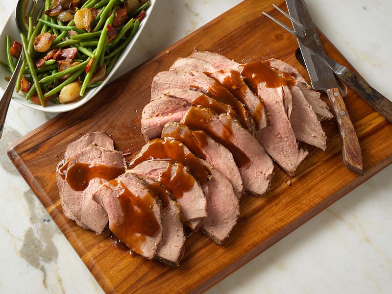 Beef Roast Green Beans & Onions