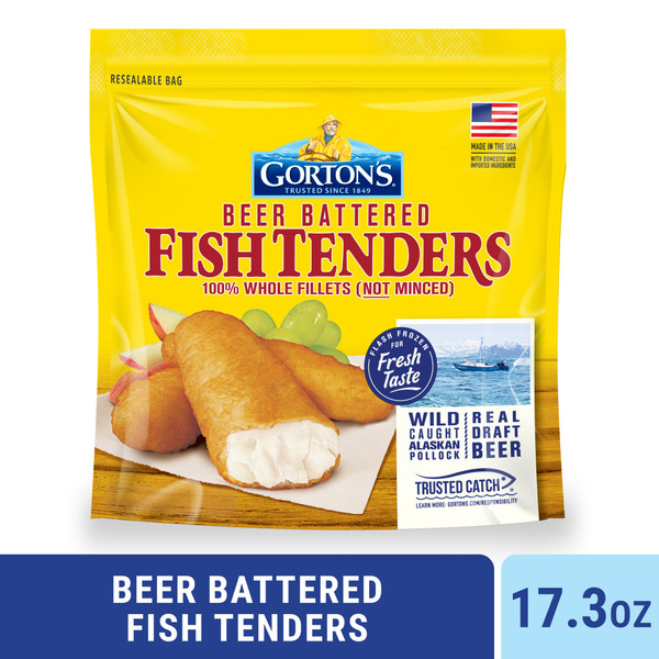 Gorton's Beer Battered Whole Fillets Tenders 17.3 Oz
