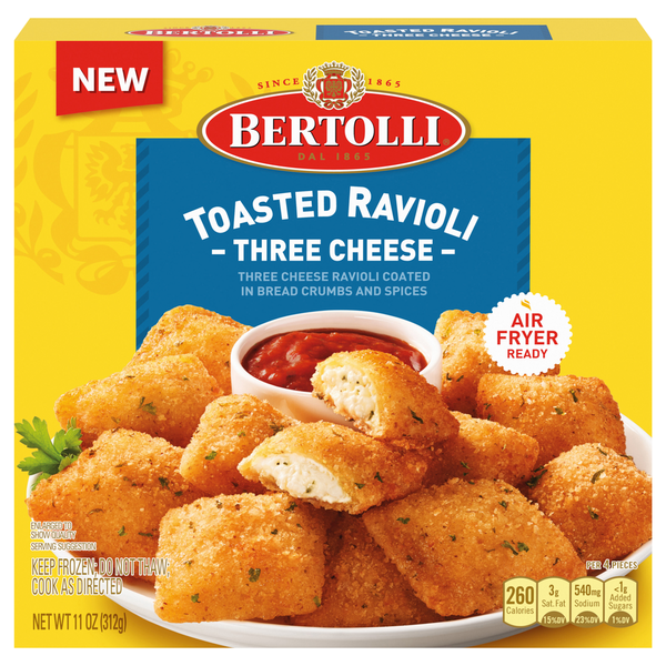 Bertolli Toasted Ravioli Three Cheese 11 Oz
