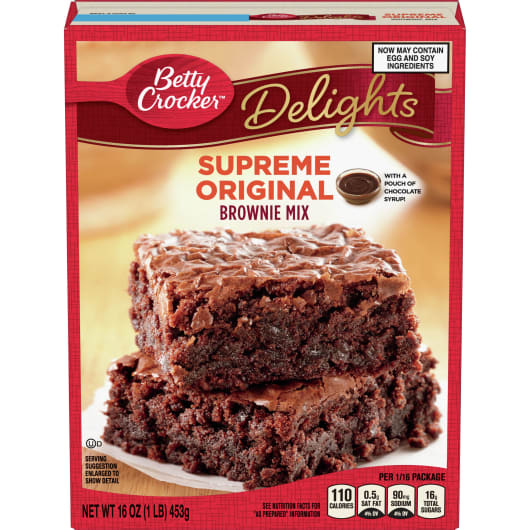 BettyCrockerDelightsSupremeOriginalBrownieMix16Oz BettyCrockerDelightsSupremeOriginalBrownieMix16Oz
