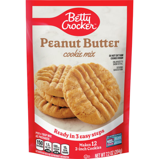 BettyCrockerPeanutButterCookieMix7.2Oz BettyCrockerPeanutButterCookieMix7.2Oz