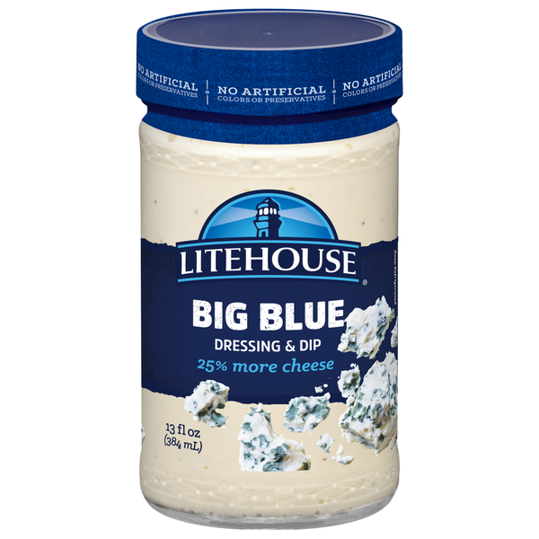 LiteHouse Big Blue Cheese Dressing & Dip 13 FL Oz
