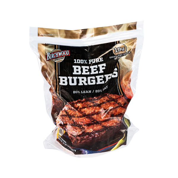 Birchwood Pure Beef Burgers 2 LB Birchwood Pure Beef Burgers 2 LB