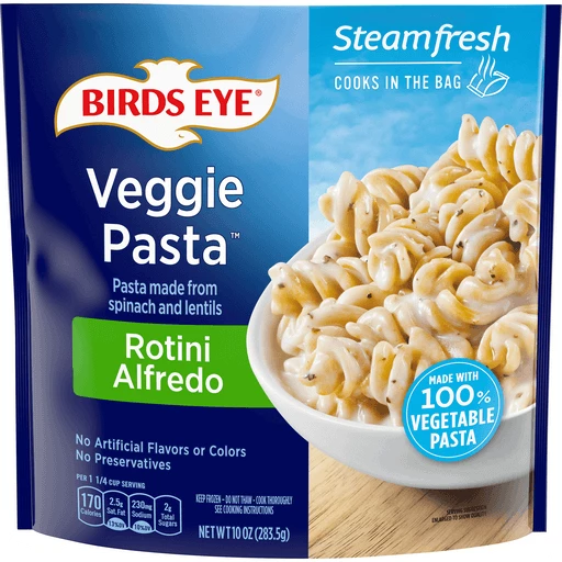 Birds Eye Veggie Pasta Rotini Alfredo 10 Oz