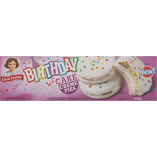 Birthday Cake Creme Pies 8 Each 12.5 Oz