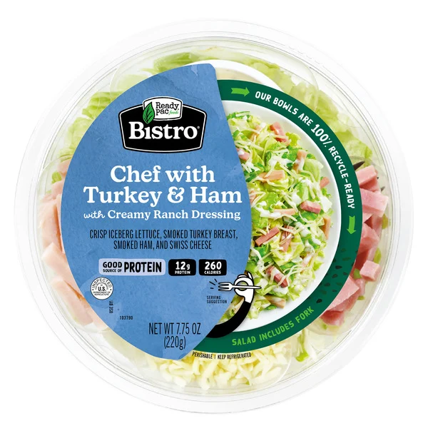 Bistro Chef With Turkey & Ham Salad 7.75 Oz