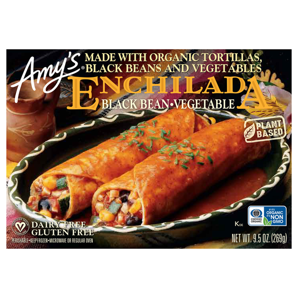 Amy's Organic Black Bean Vegetable Enchilada 9.5 Oz