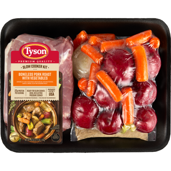 Tyson Boneless Pork Roast with Vegetables 44 Oz