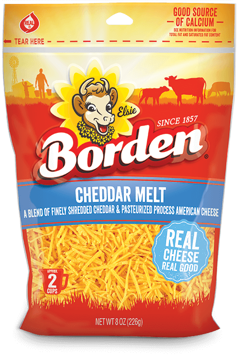 BordenCheddarMeltShreddedCheese8Oz BordenCheddarMeltShreddedCheese8Oz