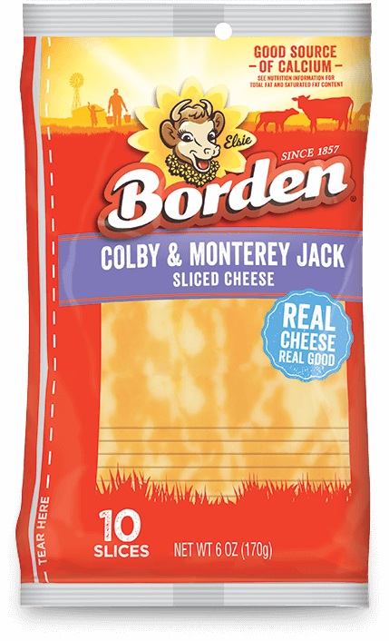 BordenCheddarMontereyJackSlices10Each6Oz BordenCheddarMontereyJackSlices10Each6Oz