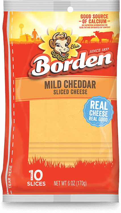 BordenMildCheddarCheeseSlices10Each6Oz BordenMildCheddarCheeseSlices10Each6Oz