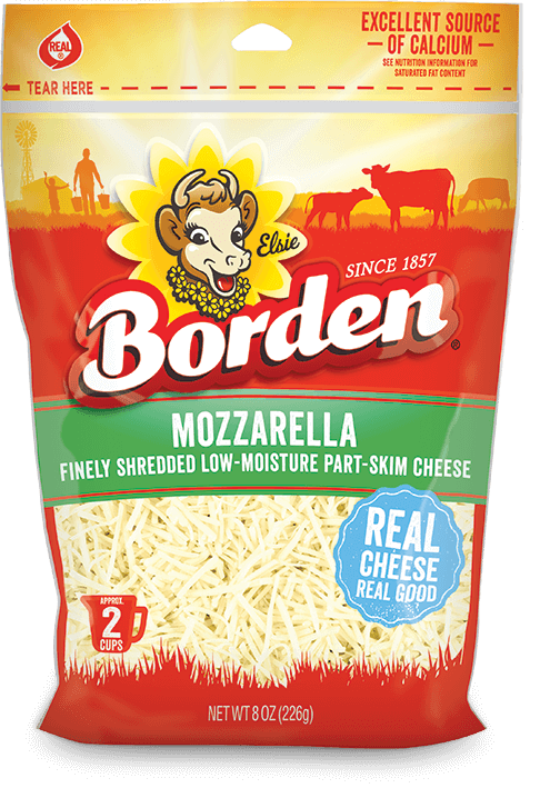 BordenMozzCheeseFinelyShredded8Oz BordenMozzCheeseFinelyShredded8Oz