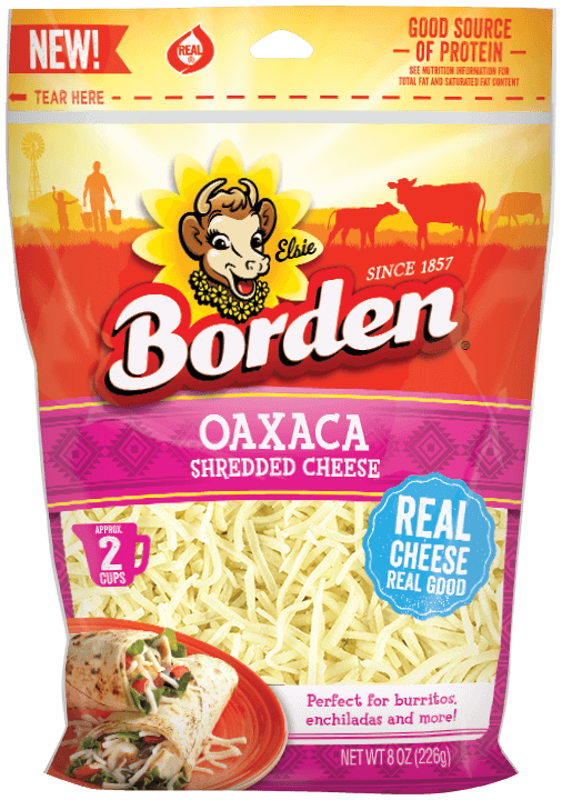 BordenOaxacaShreddedCheese8Oz BordenOaxacaShreddedCheese8Oz