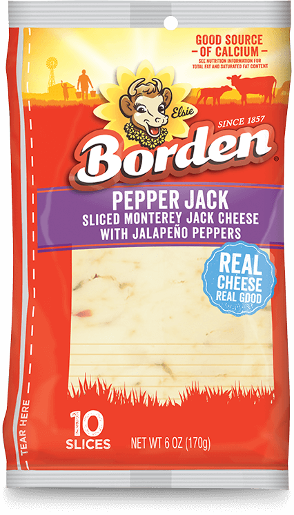 BordenPepperJackSlices10Each6Oz BordenPepperJackSlices10Each6Oz