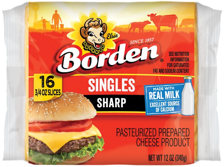 BordenSharpSingles16Slices12Oz BordenSharpSingles16Slices12Oz