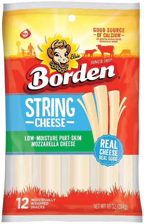 BordenStringCheese12WrappedSticks10Oz BordenStringCheese12WrappedSticks10Oz