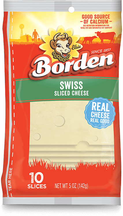 BordenSwissSlicedCheese10Each5Oz BordenSwissSlicedCheese10Each5Oz