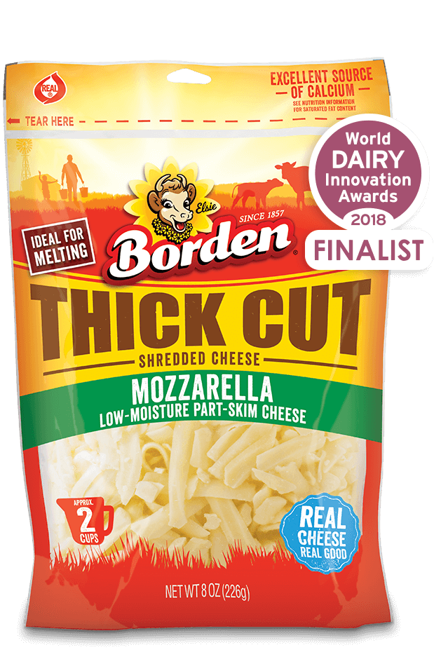 BordenThickCutMozzarellaShreddedCheese8Oz BordenThickCutMozzarellaShreddedCheese8Oz
