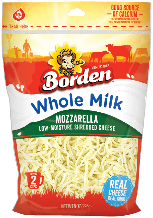 BordenWholeMilkMozzarellaShreddedCheese8Oz BordenWholeMilkMozzarellaShreddedCheese8Oz