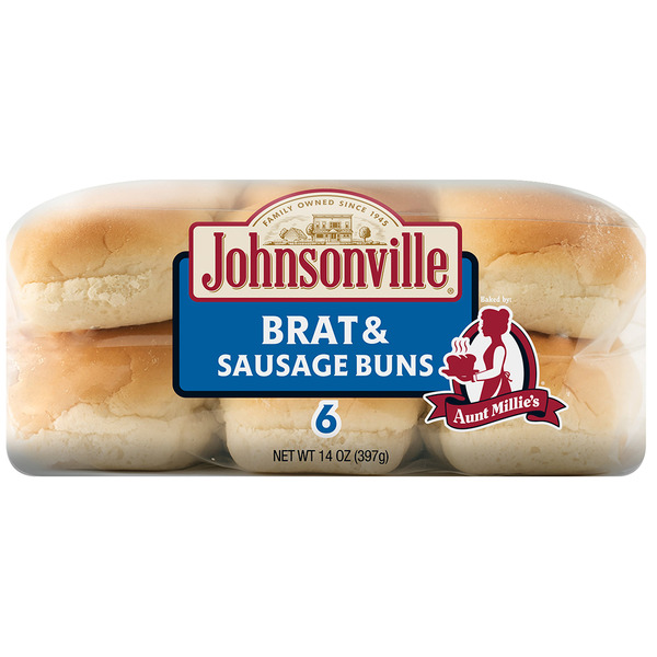 Johnsonville Brat & Sausage Buns 6 Each 14 Oz