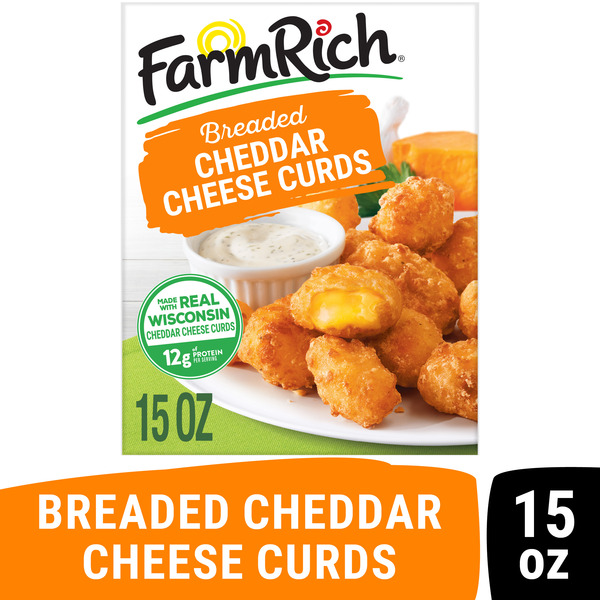 Farm Rich Breaded Cheddar Cheese Curds 15 Oz
