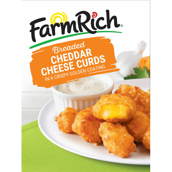 Farm Rich Breaded Cheddar Cheese Curds 8.5 Oz