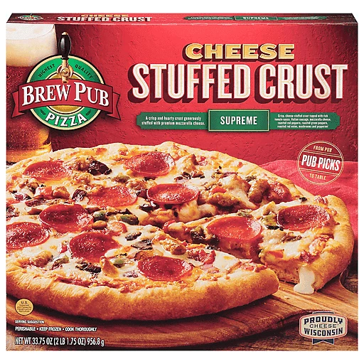 Brew Pub Cheese Stuffed Crust Supreme 33.75 Oz Brew Pub Cheese Stuffed Crust Supreme 33.75 Oz