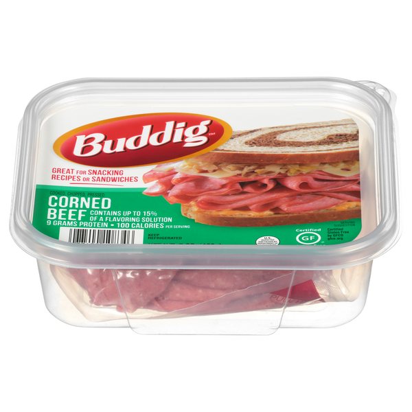 Buddig Thin Sliced Corned Beef 7 Oz