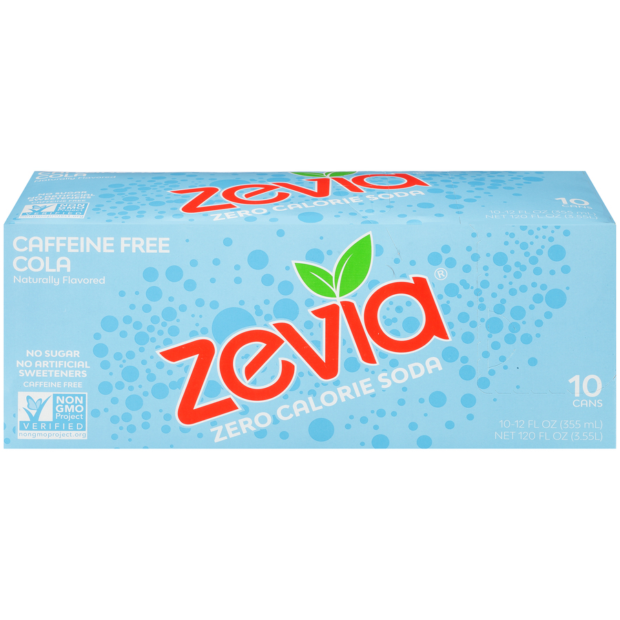 Caffeine Free Cola Zero Calorie Soda Ten 12 FL Oz Cans Caffeine Free Cola Zero Calorie Soda Ten 12 FL Oz Cans