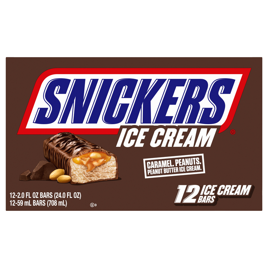 CaramelPeanutButterIceCreamBars12Each24.0FLOz
