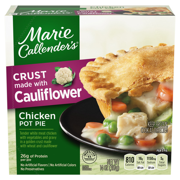 Marie Callender's Cauliflower Crust Chicken Pot Pie 14 Oz Marie Callender's Cauliflower Crust Chicken Pot Pie 14 Oz
