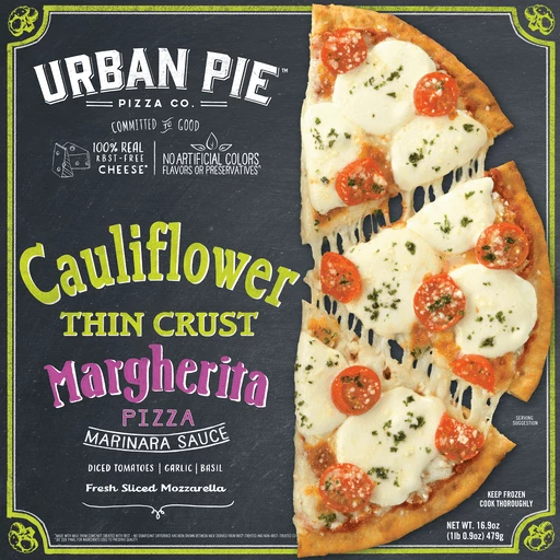 Cauliflower Thin Crust Margherita Pizza 16.9 Oz Cauliflower Thin Crust Margherita Pizza 16.9 Oz