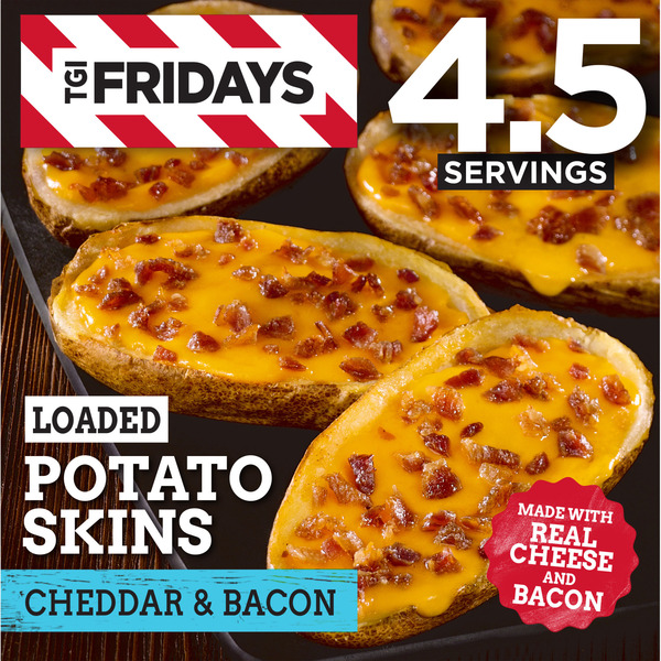 TGI Fridays Cheddar Bacon Loaded Potato Skins 13.5 Oz