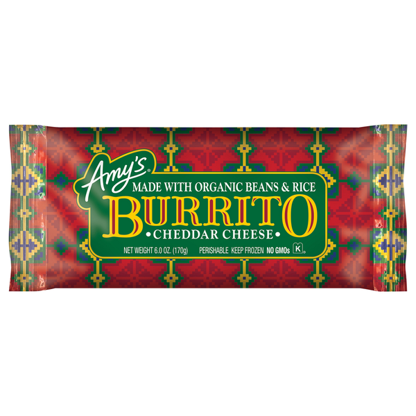 Amy's Cheddar Cheese Burrito 6 Oz