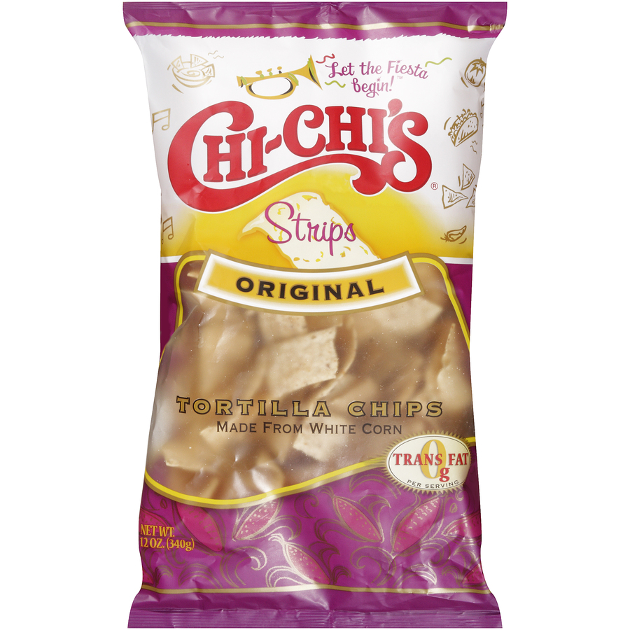 ChiChisStripsOriginalWhiteCornFlourTortillaChips12Oz