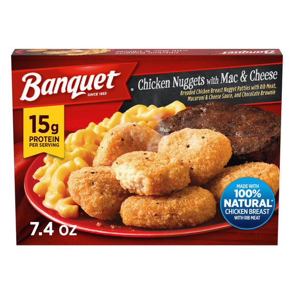 Banquet Chicken Nuggets with Mac & Cheese 7.4 Oz