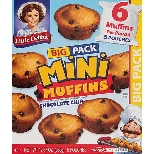 Chocolate Chip Mini Muffins 5 Pouches 12.67 Oz