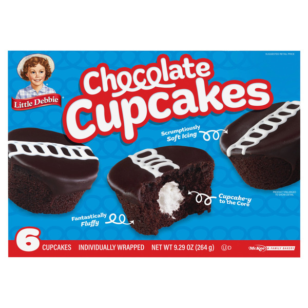 Little Debbie Chocolate Cupcakes 6 Each 9.29 Oz