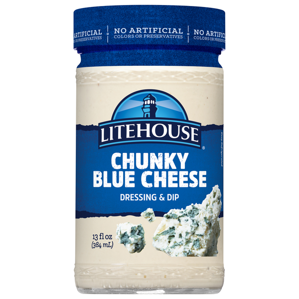 LiteHouse Chunky Blue Cheese Dressing & Dip 13 FL Oz