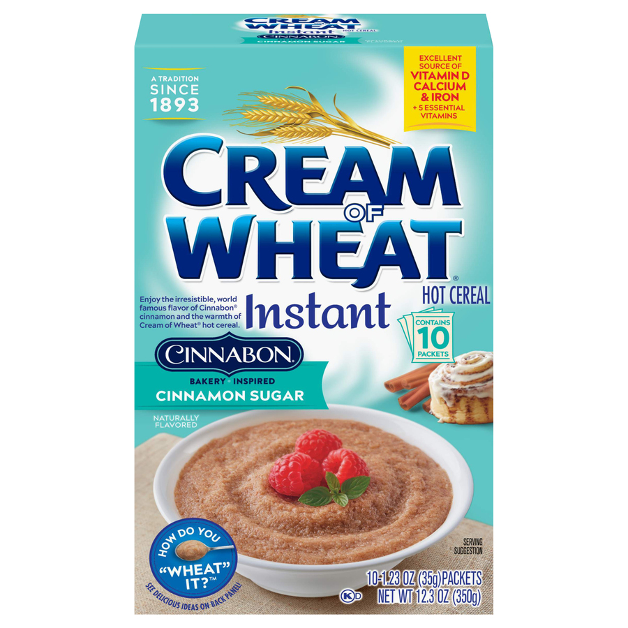 Cinnabon Sugar Instant Hot Cereal 10 Pack 12.3 Oz Cinnabon Sugar Instant Hot Cereal 10 Pack 12.3 Oz