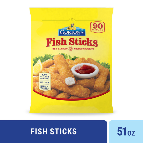 Gorton's Classic Crunchy Fish Sticks 51 Oz
