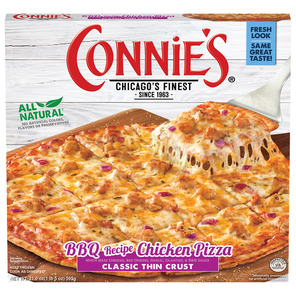 Connie's Classic Thin Crust BBQ Recipe Pizza 21 Oz