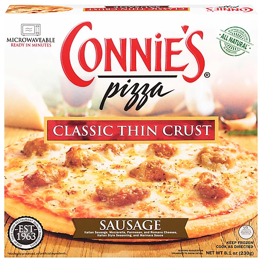 ConniesPizzaClassicThinCrustSausagePizza8.1Oz