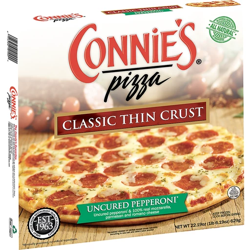 ConniesPizzaClassicThinCrustUncuredPepperoni22.19Oz